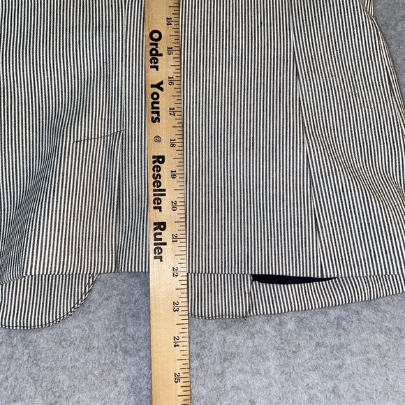 Banana Republic Blazer Jacket Women’s 4 Navy White Pinstripe Career Work 23” - Picture 12 of 16